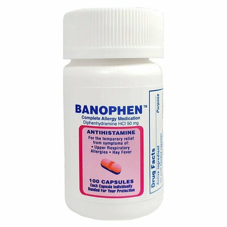 OASIS Diphenhydramine Capsules 50mg, 100 capsules, 100PK PH-BENA50-100